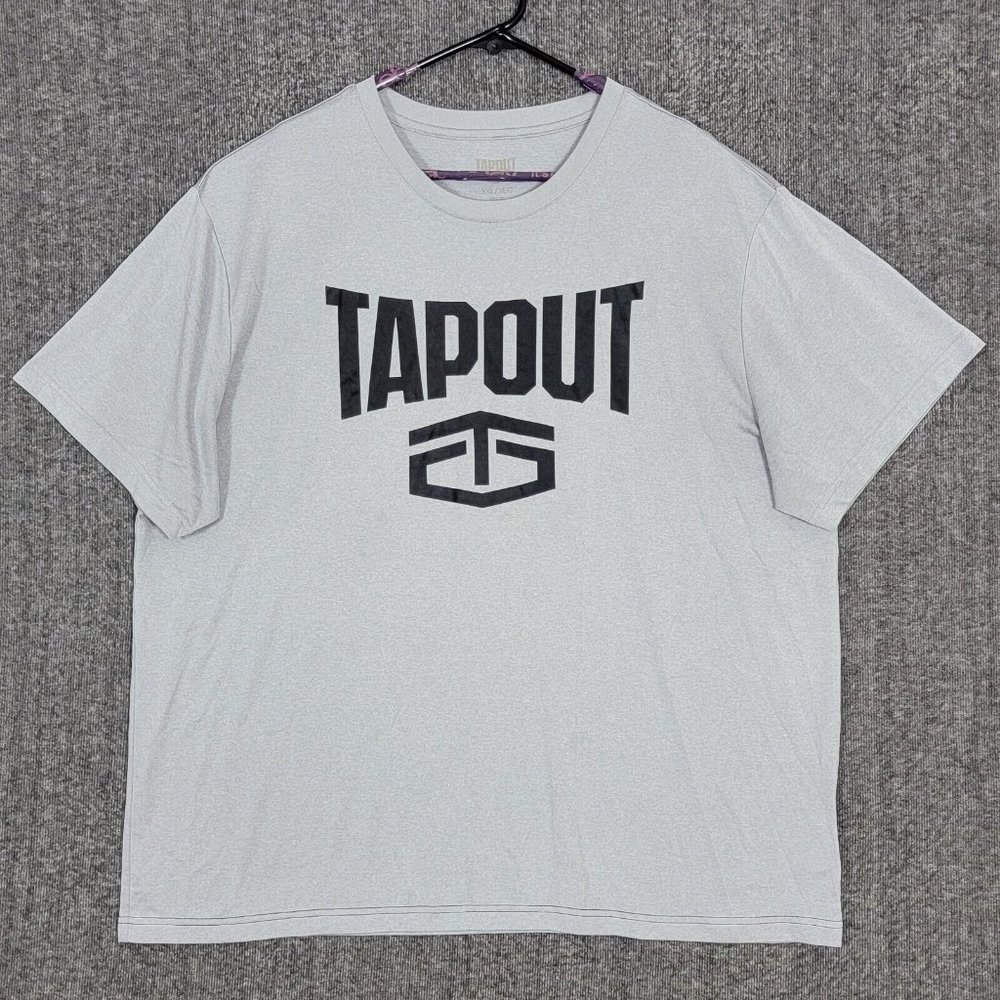 Tap Out T-Shirt Mens 3XL Gray Short Sleeve Crewneck